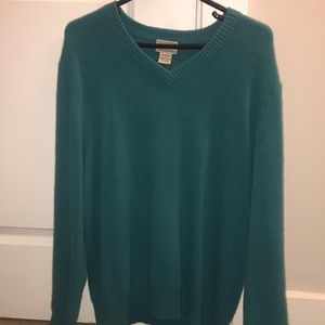 L.L. Bean Men’s V-Neck Cashmere Sweater